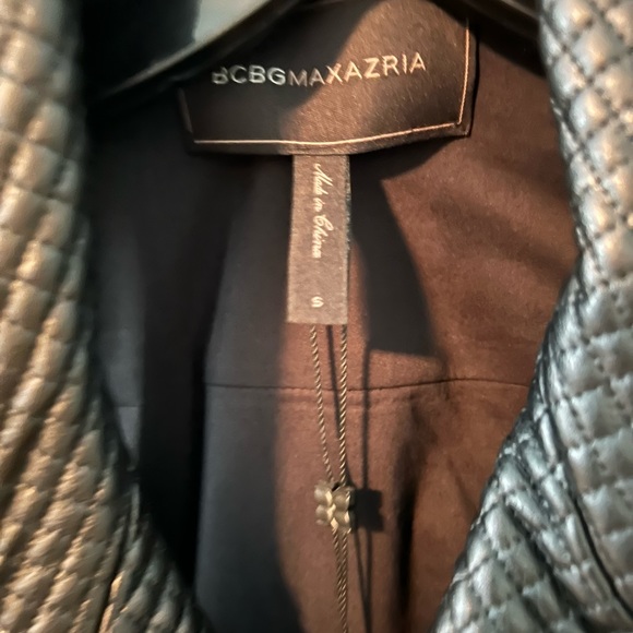 🖤 🆕 BCBG Maxazria Faux Leather Moto Vest - Picture 5 of 12